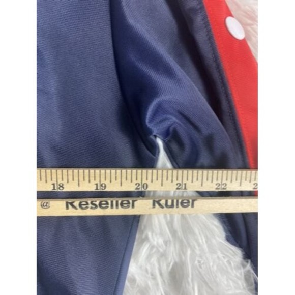 Divided H&M Jacket Women XS Navy Crop Track Full Zip Oversized Snap Button - Picture 7 of 8